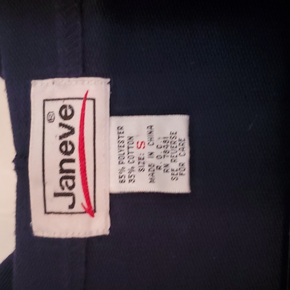 JANEVE Blue Cotton Quarter Sleeved Sailing Jacket w/ Drawstring Waist - Picture 5 of 10